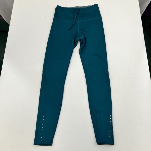 Old Navy Womens Go-Dry Teal Drawstring Waist Activewear Ankle Leggings Size XS - Picture 1 of 9